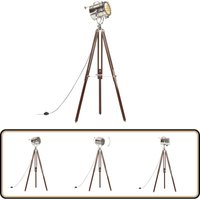 Stehleuchte Dreibein Massivholz Mango 180 cm - Retro Lampe - Stehlampe - Dreibeinständer - Wohnzimmer Deko - Industrielampen Stehleuchte Dreibein Massivholz Mango 180 cm - Retro Lampe - Stehlampe - Dreibeinständer - Wohnzimmer Deko - Industrielampen von VIDAXL
