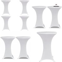 Stehtischhussen 4 Stk. ø 80 cm Weiß Stretch - Tischdecke - Tischdecken - Home & Living - Weiß Stehtischhussen 4 Stk. ø 80 cm Weiß Stretch - Tischdecke - Tischdecken - Home & Living - Weiß von VIDAXL