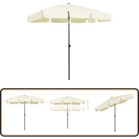 Strandschirm Sandgelb 200x125 cm - Sonnenschirm - Strandschirm - Gartensonnen - Polyester Sonnenschirm - UV-Schutz Strandschirm Sandgelb 200x125 cm - Sonnenschirm - Strandschirm - Gartensonnen - Polyester Sonnenschirm - UV-Schutz von VIDAXL