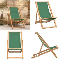 Vidaxl - Strandstuhl Klappbar Massivholz Teak Grün - Holz Gartenstuhl - Teak Stuhl - Strandkorb - Outdoor Sessel - Gartenmöbeln - Home & Living Vidaxl - Strandstuhl Klappbar Massivholz Teak Grün - Holz Gartenstuhl - Teak Stuhl - Strandkorb - Outdoor Sessel - Gartenmöbeln - Home & Living von VIDAXL