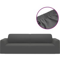 Bonnevie - Stretch Sofahusse 3-Sitzer Anthrazit Polyester-Jersey vidaXL186090 von BONNEVIE