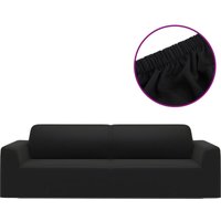 Bonnevie - Stretch Sofahusse 3-Sitzer Schwarz Polyester-Jersey vidaXL836436 von BONNEVIE