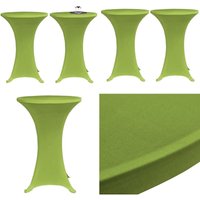 Vidaxl - Stretch Tischhusse 2 Stk 70 cm Grün - Tischdecke - Tischdecken - Home & Living - Grün von VIDAXL