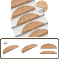 Stufenmatten 10 Stk. 56x17x3 cm Beige - Stufenmatte - Treppenmatte - Treppenschutz - Rutschfeste Matte - Polypropylen Matte Stufenmatten 10 Stk. 56x17x3 cm Beige - Stufenmatte - Treppenmatte - Treppenschutz - Rutschfeste Matte - Polypropylen Matte von VIDAXL