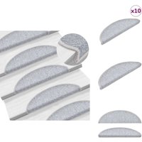 Stufenmatten 10 Stk. 56x17x3 cm Hellgrau - Stufenmatte - Treppenmatte - Treppenschutz - Trittsicherheit - Rutschfeste Matte Stufenmatten 10 Stk. 56x17x3 cm Hellgrau - Stufenmatte - Treppenmatte - Treppenschutz - Trittsicherheit - Rutschfeste Matte von VIDAXL