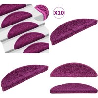 Stufenmatten 10 Stk. 56x17x3 cm Violett - Stufenmatte - Treppenmatte - Treppenschutz - Rutschfeste Matte - Polypropylen Matte - Home & Living von VIDAXL