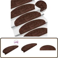 Stufenmatten 10 Stk. 65x21x4 cm Braun - Stufenmatte - Treppenmatte - Treppenschutz - Rutschfeste Matte - Treppenläufer Stufenmatten 10 Stk. 65x21x4 cm Braun - Stufenmatte - Treppenmatte - Treppenschutz - Rutschfeste Matte - Treppenläufer von VIDAXL
