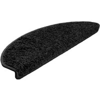 Stufenmatten 10 Stk. 65x21x4 cm Schwarz Halbrund Groß Vidaxl von VIDAXL