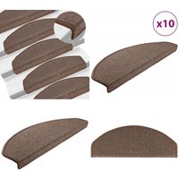 Stufenmatten 10 Stk. 65x24x4 cm Kaffeebraun - Stufenmatte - Treppenmatte - Treppenschutz - Laufmatte - Rutschfeste Matte - Home & Living Stufenmatten 10 Stk. 65x24x4 cm Kaffeebraun - Stufenmatte - Treppenmatte - Treppenschutz - Laufmatte - Rutschfeste Matte - Home & Living von VIDAXL