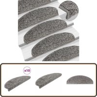 Stufenmatten 10 Stk. 65x25 cm Grau - Stufenmatte - Treppenmatte - Treppenschutz - Treppenteppich - Laufmatte Stufenmatten 10 Stk. 65x25 cm Grau - Stufenmatte - Treppenmatte - Treppenschutz - Treppenteppich - Laufmatte von VIDAXL