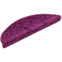 Stufenmatten 15 Stk. 56x17x3 cm Violett Halbrund vidaXL von VIDAXL