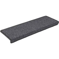 Stufenmatten 15 Stk. 65x21x4 cm Grau und Schwarz vidaXL807558 von BONNEVIE