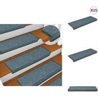 Stufenmatten 15 Stk. 65x21x4 cm Grün - Stufenmatte - Treppenmatte - Treppenläufer - Rutschfeste Matte - Dekorative Treppenmatte Stufenmatten 15 Stk. 65x21x4 cm Grün - Stufenmatte - Treppenmatte - Treppenläufer - Rutschfeste Matte - Dekorative Treppenmatte von VIDAXL