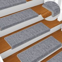 vidaXL Stufenmatten 15 Stk. 65x21x4 cm Weiß und Grau von VIDAXL