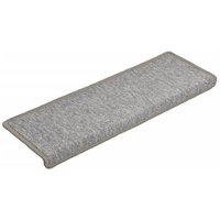 Stufenmatten 15 Stk. 65x21x4 cm Hellgrau Rechteckiger Rand vidaXL von VIDAXL