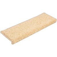 Stufenmatten 20 Stk. 65x21x4 cm Creme Rechteckiger Rand vidaXL von VIDAXL