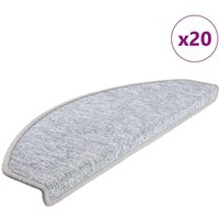 Vidaxl - Stufenmatten 20 Stk. Hellgrau 65x24x4 cm von VIDAXL