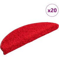Vidaxl - Stufenmatten 20 Stk. Rot 56x17x3 cm von VIDAXL