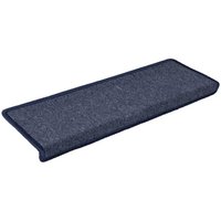Stufenmatten 30 Stk. 65 x 21 x 4 cm Dunkelgrau und Blau Rechteckiger Rand vidaXL von VIDAXL