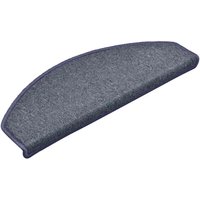 Stufenmatten 30 Stk. 65 x 24 x 4 cm Dunkelgrau und Blau Halbrund Groß vidaXL von VIDAXL