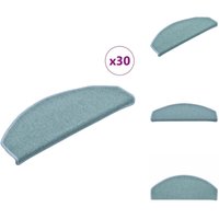 Stufenmatten 30 Stk. Blau 65x24x4 cm - Stufenmatte - Stufenmatten - Treppenmatte - Treppenschoner Stufenmatten 30 Stk. Blau 65x24x4 cm - Stufenmatte - Stufenmatten - Treppenmatte - Treppenschoner von VIDAXL