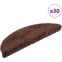 Stufenmatten 30 Stk. 56x17x3 cm Braun Halbrund Vidaxl von VIDAXL