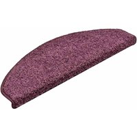 Vidaxl - Stufenmatten 30 Stk. 65x21x4 cm Dunkelviolett Halbrund Groß von VIDAXL
