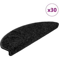 Stufenmatten 30 Stk. 65x21x4 cm Schwarz Halbrund Groß Vidaxl von VIDAXL