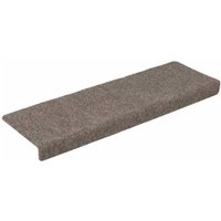 Stufenmatten Selbstklebend 15 Stk. 65x21x4 cm Beige Rechteckiger Rand vidaXL von VIDAXL