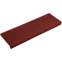 Stufenmatten Selbstklebend 15 Stk. 65x21x4 cm Bordeauxrot Rechteckiger Rand Vidaxl von VIDAXL