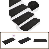 Stufenmatten Selbstklebend 15 Stk. 65x24,5x3,5 cm Anthrazit - Treppenmatte - Teppich Für Treppen - Trittschutz - Rutschfest - Anthrazit Stufenmatten Selbstklebend 15 Stk. 65x24,5x3,5 cm Anthrazit - Treppenmatte - Teppich Für Treppen - Trittschutz - Rutschfest - Anthrazit von VIDAXL