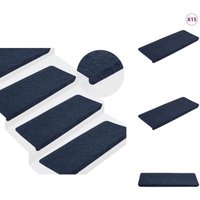Stufenmatten Selbstklebend 15 Stk. 65x24,5x3,5 cm Blau - Treppenmatten - Stufenmatten - Treppenschutz - Rutschfest - Blau Stufenmatten Selbstklebend 15 Stk. 65x24,5x3,5 cm Blau - Treppenmatten - Stufenmatten - Treppenschutz - Rutschfest - Blau von VIDAXL