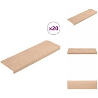 Stufenmatten Selbstklebend 20 Stk. Creme 65x21x4 cm - Stufenmatte - Stufenmatten - Treppenmatten - Treppenschoner Stufenmatten Selbstklebend 20 Stk. Creme 65x21x4 cm - Stufenmatte - Stufenmatten - Treppenmatten - Treppenschoner von VIDAXL