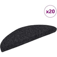 Vidaxl - Stufenmatten Selbstklebend 20 Stk. 56x17x3 cm Schwarz Halbrund Vidaxl - Stufenmatten Selbstklebend 20 Stk. 56x17x3 cm Schwarz Halbrund von VIDAXL