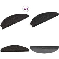 Vidaxl - Stufenmatten Selbstklebend 30 Stk. Anthrazit 65x22,5x3,5 cm von VIDAXL
