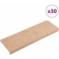 Vidaxl - Stufenmatten Selbstklebend 30 Stk. Creme 65x21x4 cm von VIDAXL