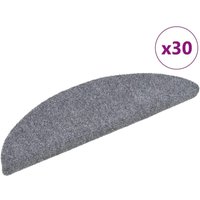 Vidaxl - Stufenmatten Selbstklebend 30 Stk. Hellgrau 56x17x3 cm von VIDAXL