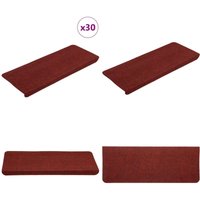 Stufenmatten Selbstklebend 30 Stk. Rot 65x24,5x3,5 cm - Vidaxl Stufenmatten Selbstklebend 30 Stk. Rot 65x24,5x3,5 cm - Vidaxl von VIDAXL