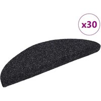 Stufenmatten Selbstklebend 30 Stk. Schwarz 56x17x3 cm - Vidaxl von VIDAXL