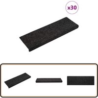 Stufenmatten Selbstklebend 30 Stk. Schwarz 65x21x4 cm - Vidaxl Stufenmatten Selbstklebend 30 Stk. Schwarz 65x21x4 cm - Vidaxl von VIDAXL
