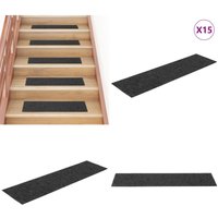 Vidaxl - Stufenmatten Selbstklebend Rechteckig 15 Stk. 76x20 Anthrazit - Treppenmatten - Teppiche Für Treppen - Stufenmatten - Anti-Rutsch Matten Vidaxl - Stufenmatten Selbstklebend Rechteckig 15 Stk. 76x20 Anthrazit - Treppenmatten - Teppiche Für Treppen - Stufenmatten - Anti-Rutsch Matten von VIDAXL