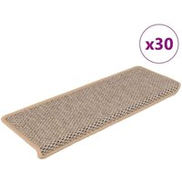 Stufenmatten Selbstklebend Sisal-Optik 30 Stk. 65x21x4cm Vidaxl von VIDAXL