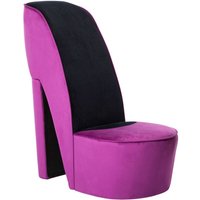 Stuhl in Stöckelschuh-Form Lila Samt vidaXL164761 von BONNEVIE