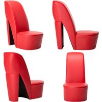 Stuhl in Stöckelschuh-Form Rot Kunstleder - Sitzsack - Designerstuhl - Lounge Chair - Roter Stuhl - Moderner Stuhl - Home & Living Stuhl in Stöckelschuh-Form Rot Kunstleder - Sitzsack - Designerstuhl - Lounge Chair - Roter Stuhl - Moderner Stuhl - Home & Living von VIDAXL