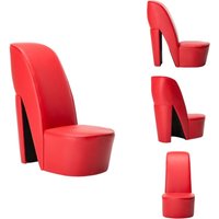Stuhl in Stöckelschuh-Form Rot Kunstleder - Sitzsack - Designerstuhl - Lounge Chair - Roter Stuhl - Moderner Stuhl Stuhl in Stöckelschuh-Form Rot Kunstleder - Sitzsack - Designerstuhl - Lounge Chair - Roter Stuhl - Moderner Stuhl von VIDAXL