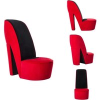 Vidaxl - Stuhl in Stöckelschuh-Form Rot Samt - SamtstuhI - Lounge-Stuhl - Designerstuhl - Partystuhl - Auffälliger Stuhl Vidaxl - Stuhl in Stöckelschuh-Form Rot Samt - SamtstuhI - Lounge-Stuhl - Designerstuhl - Partystuhl - Auffälliger Stuhl von VIDAXL