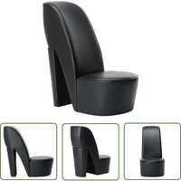 The Living Store Stuhl in Stöckelschuh-Form Schwarz Kunstleder - Sitzsack - Designerstuhl - Lounge Chair - Schwarzer Stuhl - Moderner Stuhl The Living Store Stuhl in Stöckelschuh-Form Schwarz Kunstleder - Sitzsack - Designerstuhl - Lounge Chair - Schwarzer Stuhl - Moderner Stuhl von VIDAXL