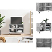 Vidaxl - TV-Schrank Betongrau 69,5x30x50 cm Holzwerkstoff - tv Schrank - Holz Sideboard - Regal Grau - Wohnzimmer Dekoration - Fernseher Standregal von VIDAXL