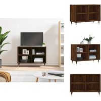 TV-Schrank Braun Eichen-Optik 69,5x30x50 cm Holzwerkstoff - tv Schrank - Fernsehtisch - Regal - Wohnzimmer Dekoration - Holzmöbel von VIDAXL