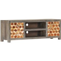 TV-Schrank Grau 120x30x40 cm Massivholz Mango vidaXL TV-Schrank Grau 120x30x40 cm Massivholz Mango vidaXL von VIDAXL
